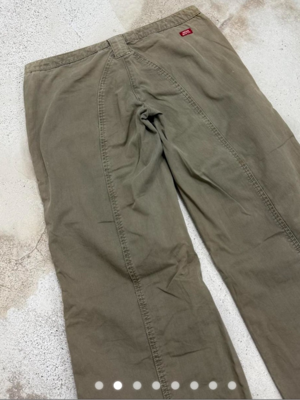 Miss Sixty Olive Green Wide-Leg Cargo Jeans - Picture 5 of 6